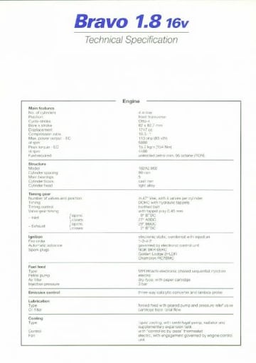 Brochures Fiat Bravo - Folders