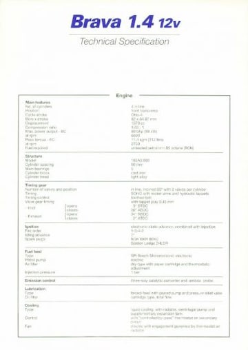 Brochures Fiat Bravo - Folders