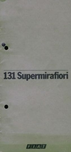 Brochures Fiat 131 - Folders