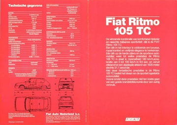 Brochures Fiat Ritmo - Folders
