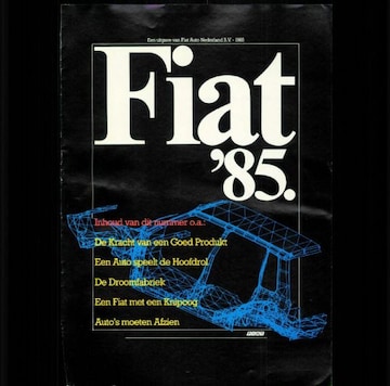 Brochures Fiat Uno - Folders