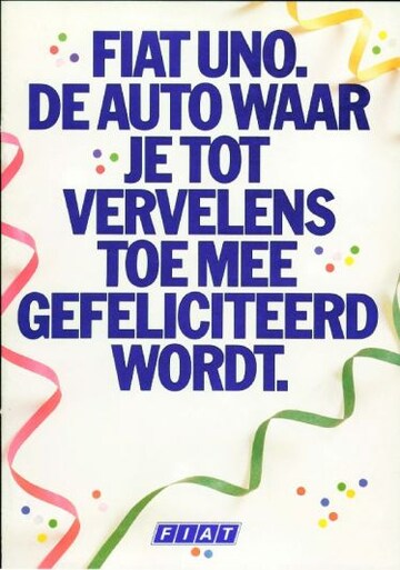 Brochures Fiat Uno - Folders