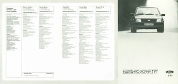 Brochures Ford Escort - Folders