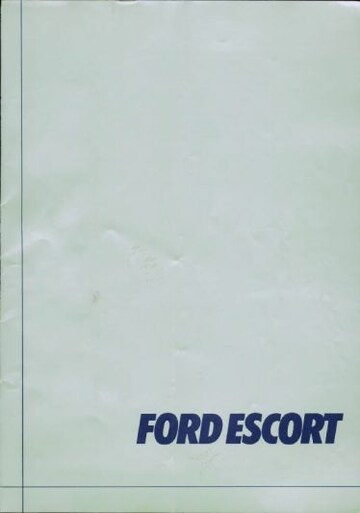 Brochures Ford Escort - Folders