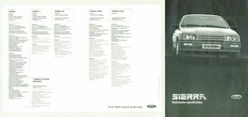 Brochures Ford Sierra - Folders