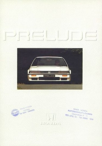 Brochures Honda Prelude - Folders