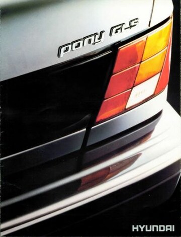 Brochures Hyundai Pony - Folders