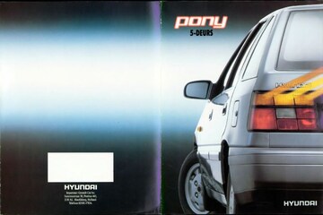 Brochures Hyundai Pony - Folders