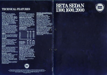 Brochures Lancia Beta - Folders