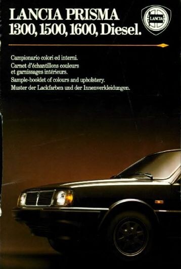 Brochures Lancia Prisma - Folders