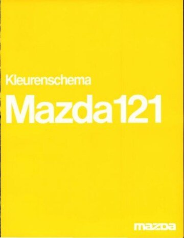 Brochures Mazda 121 - Folders