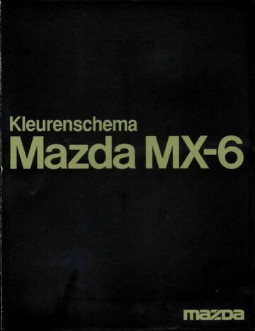 Brochures Mazda MX-6 - Folders