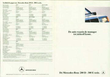 Brochures Mercedes-Benz 200-serie - Folders