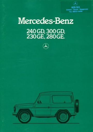 Brochures Mercedes-Benz G-klasse - Folders