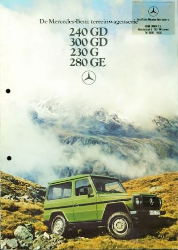 Brochures Mercedes-Benz G-klasse - Folders
