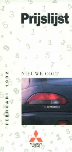 Brochures Mitsubishi Colt - Folders