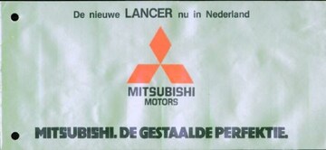 Brochures Mitsubishi Lancer - Folders
