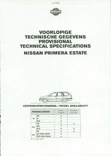 Brochure Nissan Primera