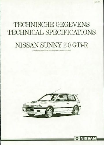 Brochures Nissan Sunny - Folders