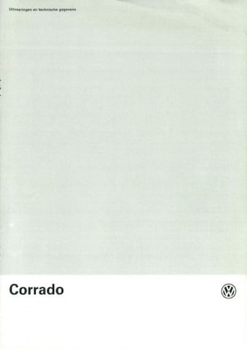 Brochures Volkswagen Corrado - Folders