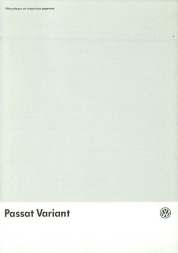 Brochures Volkswagen Passat - Folders