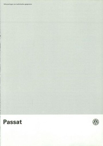 Brochures Volkswagen Passat - Folders
