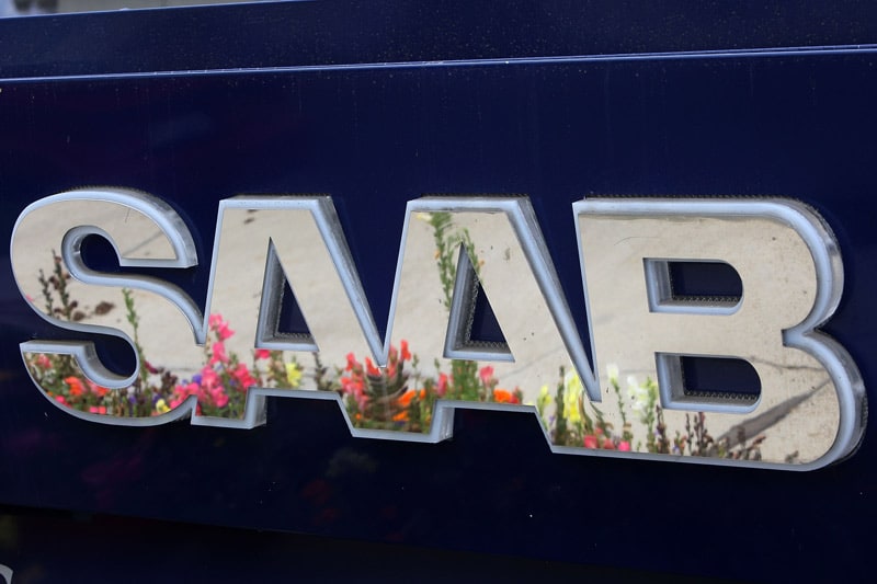 Saab-logo | Foto: ANp/AFP