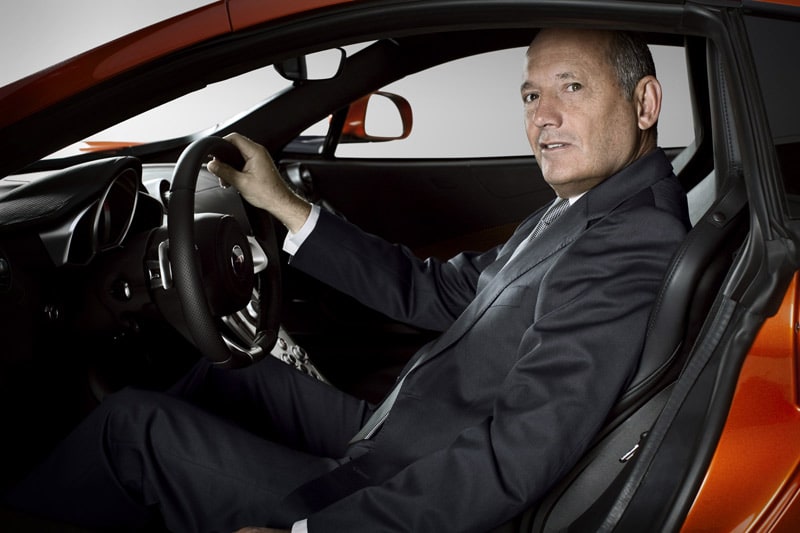 Rond Dennis in McLaren MP4-12C