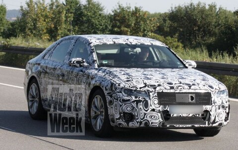 Nieuwe Audi A8 weer betrapt
