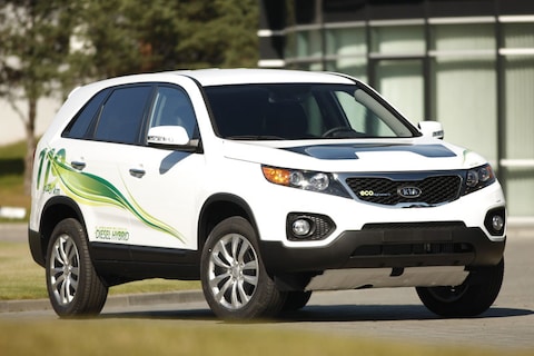 Dieselhybride Sorento concept van Kia