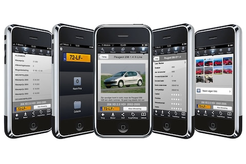 AutoWeek kenteken-app op de iPhone