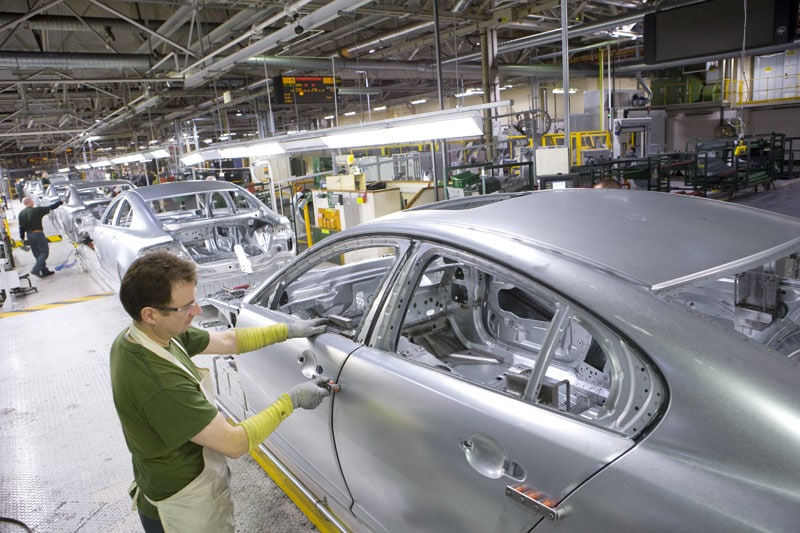 Jaguar XF-productie