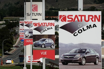Saturn-dealer in in Colma, Californië ANP/AFP