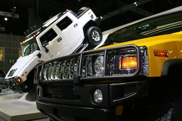 Hummer op de LA autoshow | Foto: ANP/AFP