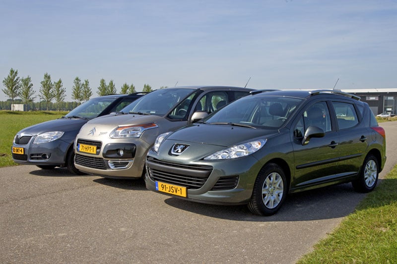 Skoda Fabia Combi-Citroën C3 Picasso-Peugeot 207 S