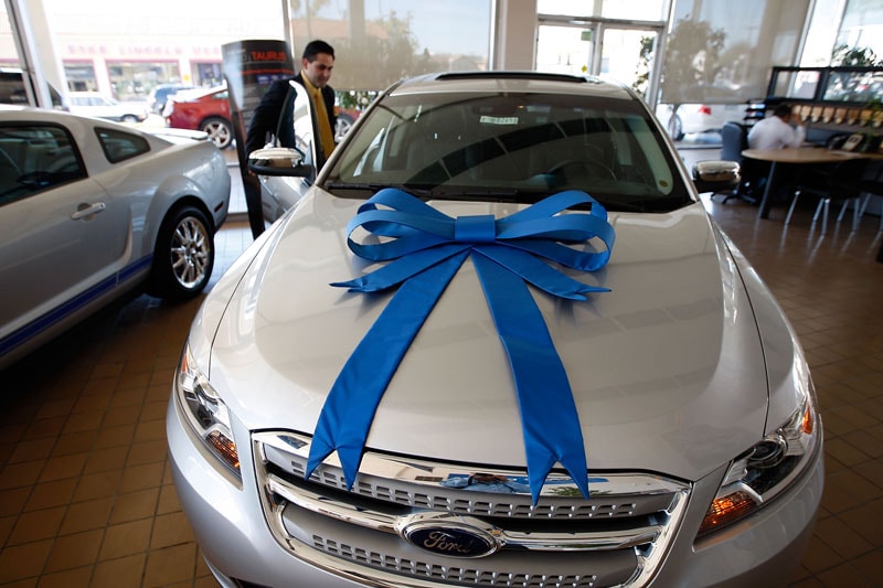 Ford-showroom in  Glendale Californië | Foto: ANP/