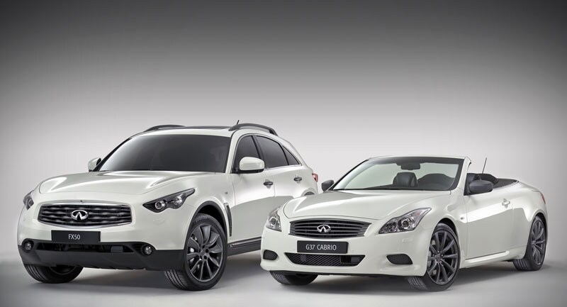 Infiniti G37 cabrio en FX Miljonair Fair editie