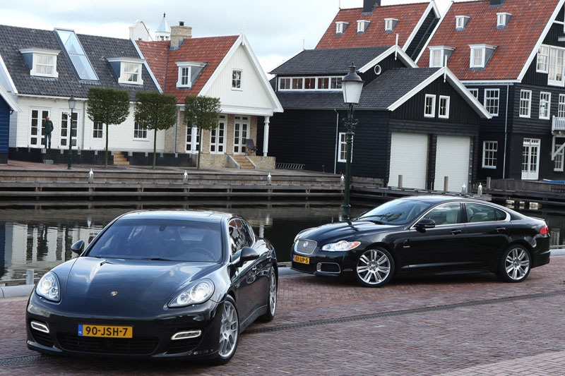 Jaguar XFR-Porsche Panamera Turbo