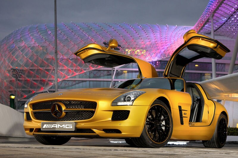Mercedes SLS AMG Desert Gold 