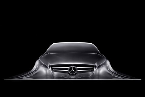 Sculptuur is teaser voor Mercedes CLS