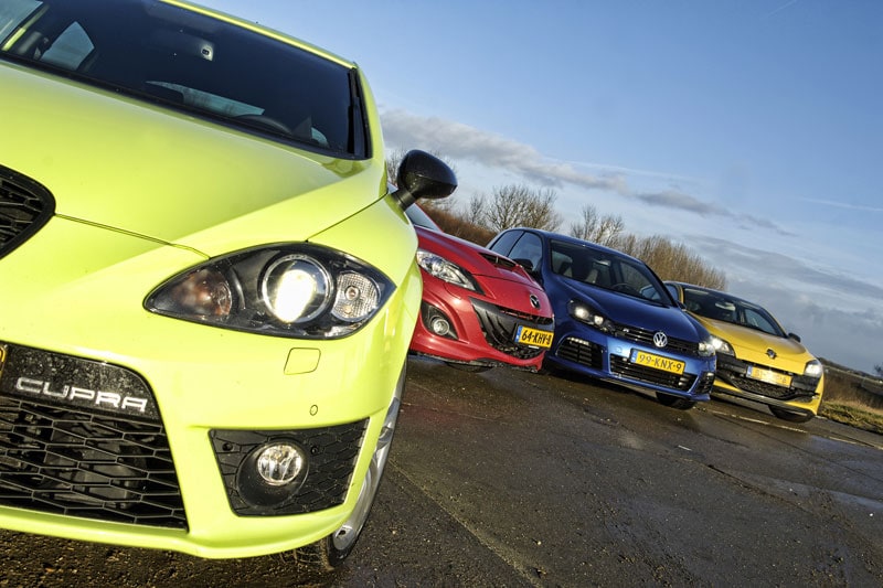 Seat Leon Cupra R/Mazda 3 MPS/VW Golf R/Renault Mé