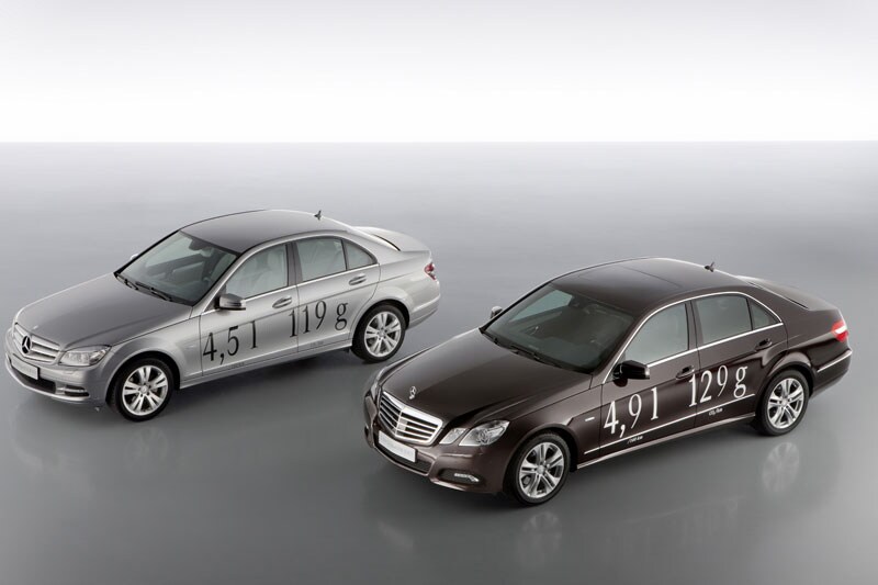 Mercedes C 220 CDI en E 250 CDI zuiniger