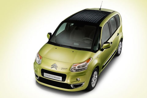 Citroën C3 Picasso met zonnecellen in dak