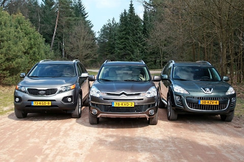 Vergelijkende Test: Kia Sorento - Citroën C-Crosser - Peugeot 4007