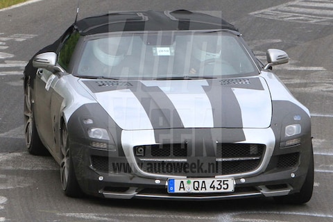 Mercedes SLS AMG Roadster op Ring
