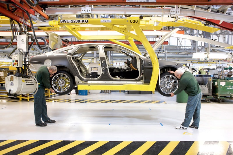 Jaguar XJ-productie