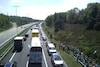 Kerende file op de A27 (foto: Martijn Bakker)