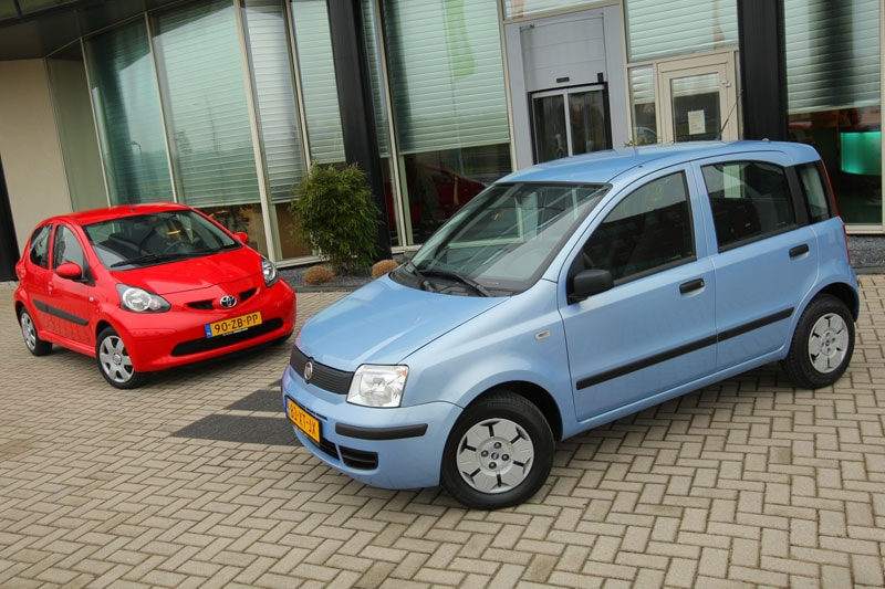 Fiat Panda en Toyota Aygo