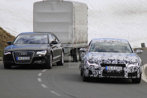 Audi A7 op pad met z'n grote broer