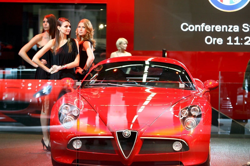 Alfa Romeo 8C op de Bologna Motor Show | Foto: ANP